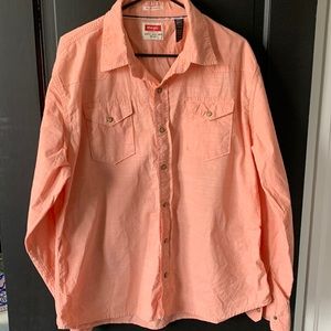 Mens Wrangler Pearl Button Up
